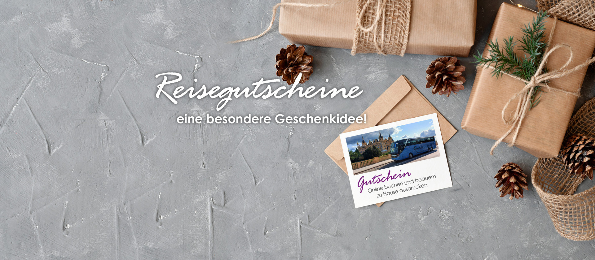 Klicken Sie auf das Bild und bestellen Sie Ihren Gutschein für viel Reisefreude!